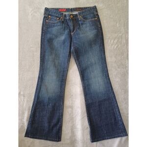 AG Adriano Goldschmied Jeans Sz 30 Club Low Rise Flare Bootcut Dark Wash Vtg Y2K